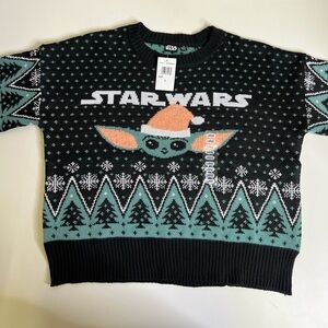 Star Wars Mandalorian Christmas Sweater Grogu - Size Large
